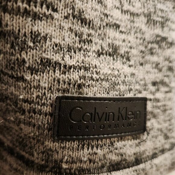Calvin Klein Marble (Black/Grey/White) Full Zip Performance Fleece Hooded Jacket - Picture 3 of 12